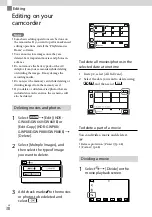 Preview for 38 page of Sony Handycam HDR-GW66E Operating Manual