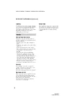 Preview for 4 page of Sony Handycam HDR-HC3 Operating Manual