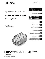 Preview for 1 page of Sony Handycam HDR-HC9 Operating Manual