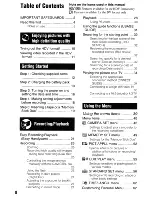 Preview for 8 page of Sony Handycam HDR-HC9 Operating Manual