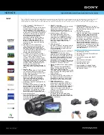 Preview for 1 page of Sony Handycam HDR-HC9 Specifications