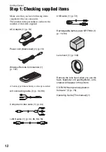 Предварительный просмотр 12 страницы Sony Handycam HDR-HC9E Operating Manual