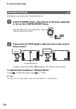 Предварительный просмотр 24 страницы Sony Handycam HDR-HC9E Operating Manual