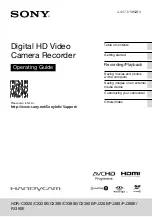 Sony Handycam HDR-J380E Operating Manual preview