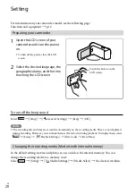 Preview for 20 page of Sony Handycam HDR-J380E Operating Manual