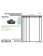 Sony Handycam HDR-PJ260 Service Manual preview