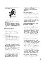 Preview for 9 page of Sony Handycam HDR-PJ50 Operating Manual