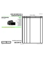 Sony Handycam HDR-PJ50 Service Manual preview