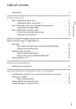 Предварительный просмотр 9 страницы Sony Handycam HDR-PJ50E Instruction & Operation Manual