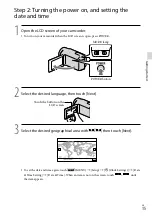 Предварительный просмотр 15 страницы Sony Handycam HDR-PJ50E Instruction & Operation Manual