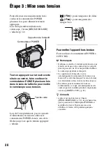 Предварительный просмотр 30 страницы Sony Handycam HDR-SR1 (French) Mode D'Emploi