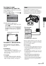 Предварительный просмотр 37 страницы Sony Handycam HDR-SR1 (French) Mode D'Emploi