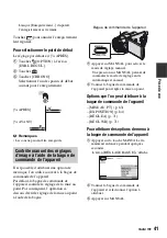 Предварительный просмотр 41 страницы Sony Handycam HDR-SR1 (French) Mode D'Emploi