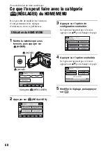 Предварительный просмотр 68 страницы Sony Handycam HDR-SR1 (French) Mode D'Emploi