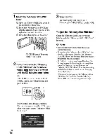 Preview for 12 page of Sony Handycam HDR-SR10 Operating Manual