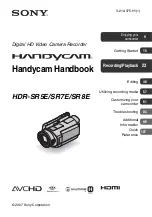 Preview for 1 page of Sony Handycam HDR-SR5E Handbook