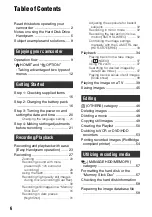 Preview for 6 page of Sony Handycam HDR-SR5E Handbook