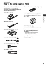 Preview for 15 page of Sony Handycam HDR-SR5E Handbook