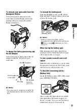 Preview for 17 page of Sony Handycam HDR-SR5E Handbook