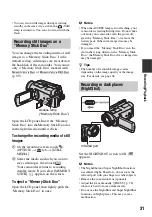 Preview for 31 page of Sony Handycam HDR-SR5E Handbook