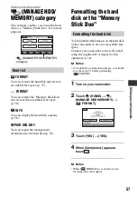 Preview for 57 page of Sony Handycam HDR-SR5E Handbook