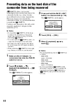 Preview for 60 page of Sony Handycam HDR-SR5E Handbook