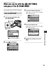 Preview for 61 page of Sony Handycam HDR-SR5E Handbook