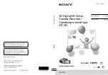 Sony HANDYCAM HDR-TD10 Operating Manual предпросмотр