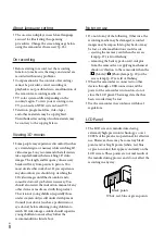 Preview for 8 page of Sony Handycam HDR-TD20V Operating Manual