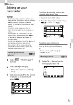 Preview for 57 page of Sony Handycam HDR-TD20V Operating Manual