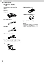 Preview for 16 page of Sony Handycam HDR-TD30 Operating Manual