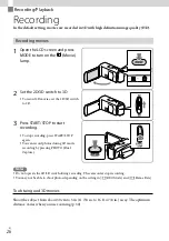 Preview for 26 page of Sony Handycam HDR-TD30 Operating Manual