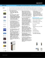 Preview for 1 page of Sony Handycam HDR-TG1 Specifications