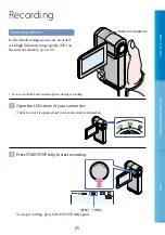 Preview for 25 page of Sony Handycam HDR-TG5E Handbook