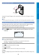 Preview for 30 page of Sony Handycam HDR-TG5E Handbook