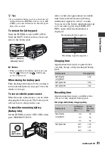 Preview for 31 page of Sony Handycam HDR-UX1 Operating Manual