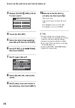 Preview for 36 page of Sony Handycam HDR-UX1 Operating Manual