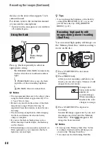 Preview for 44 page of Sony Handycam HDR-UX1 Operating Manual