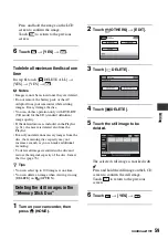 Preview for 59 page of Sony Handycam HDR-UX1 Operating Manual