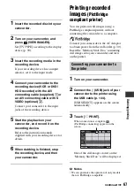 Preview for 67 page of Sony Handycam HDR-UX1 Operating Manual