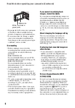 Preview for 6 page of Sony Handycam HDR-UX10E Operating Manual