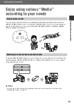 Preview for 11 page of Sony Handycam HDR-UX10E Operating Manual