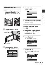 Preview for 17 page of Sony Handycam HDR-UX10E Operating Manual