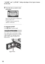 Preview for 18 page of Sony Handycam HDR-UX10E Operating Manual