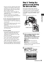 Preview for 23 page of Sony Handycam HDR-UX10E Operating Manual