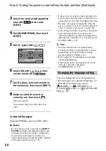 Preview for 24 page of Sony Handycam HDR-UX10E Operating Manual