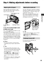 Preview for 25 page of Sony Handycam HDR-UX10E Operating Manual