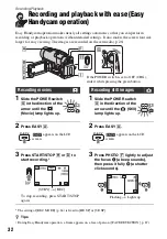 Preview for 32 page of Sony Handycam HDR-UX10E Operating Manual