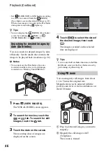 Preview for 46 page of Sony Handycam HDR-UX10E Operating Manual