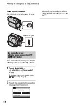 Preview for 48 page of Sony Handycam HDR-UX10E Operating Manual